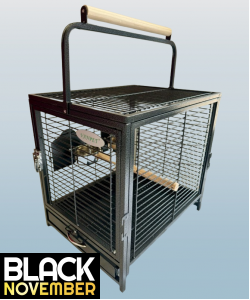 Parrot-Supplies Parrot Travel Cage - Black